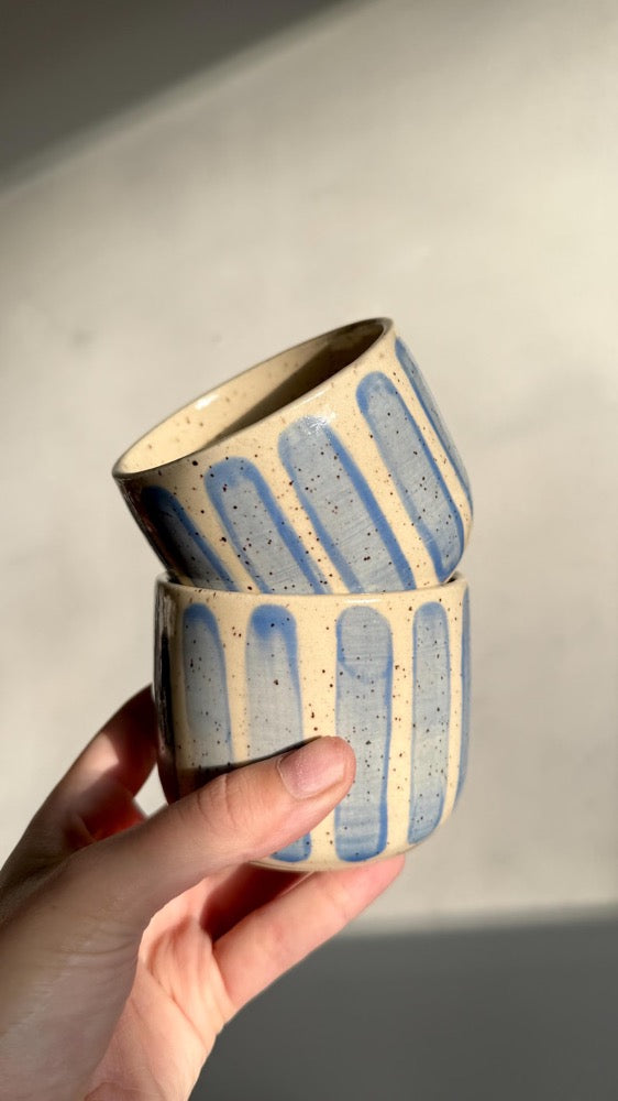 Blue lines cup
