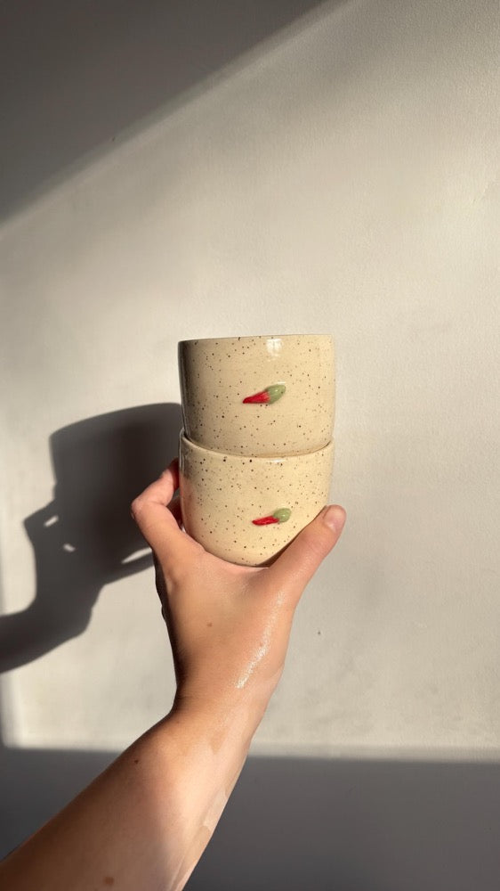 Chili Mug – Handmade Stoneware Ceramic Cup | Artisan Pottery Coffee Mug