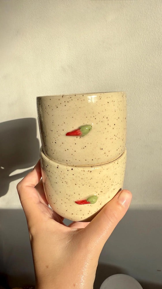 Chili Mug – Handmade Stoneware Ceramic Cup | Artisan Pottery Coffee Mug